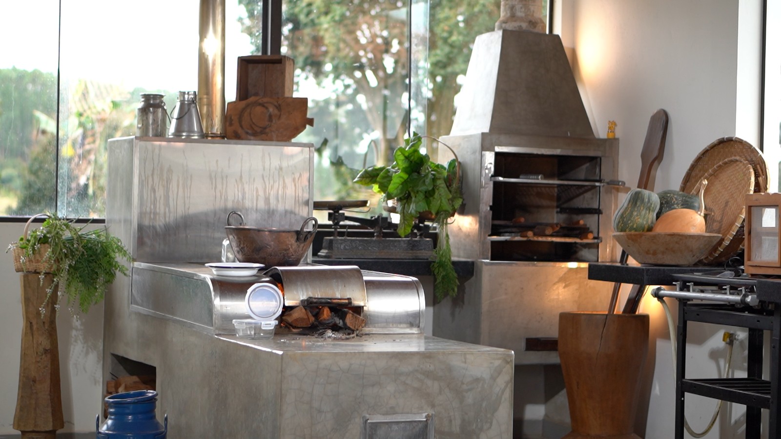 The kitchen photograph used as the setting